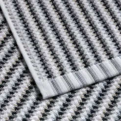 Bliss Duschtuch 67X140 cm(silver/black)