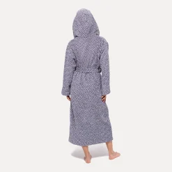 Brooklyn Bademantel mit Kapuze blau(nature/deep sea)