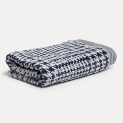 Brooklyn Handtuch 50X100 cm(nature/deep sea)