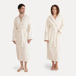 Calm Essence Bademantel mit Kapuze beige(nature)