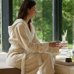 Calm Essence Bademantel mit Kapuze beige(nature)