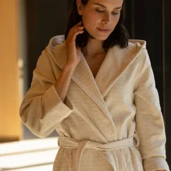 Calm Essence Bademantel mit Kapuze beige(nature)