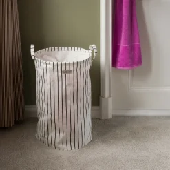 Cotton Wäschekorb(black/white)