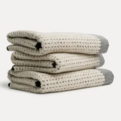 Eden Handtuch 50X100 cm(nature/black)