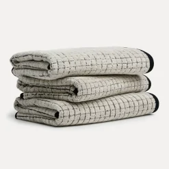 Eden Handtuch 50X100 cm(nature/black)