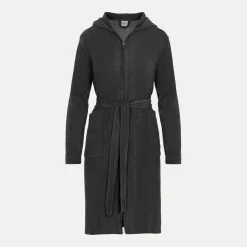 Homewear Bademantel mit Kapuze grau(dark grey)