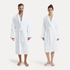 Homewear Schalkragenmantel weiß(snow)