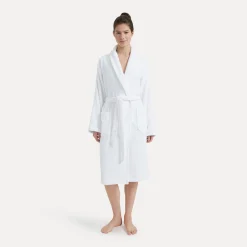 Homewear Schalkragenmantel weiß(snow)