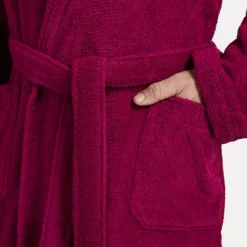 Homewear Schalkragenmantel rot(berry)