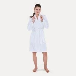 Homewear Schalkragenmantel weiß(snow)