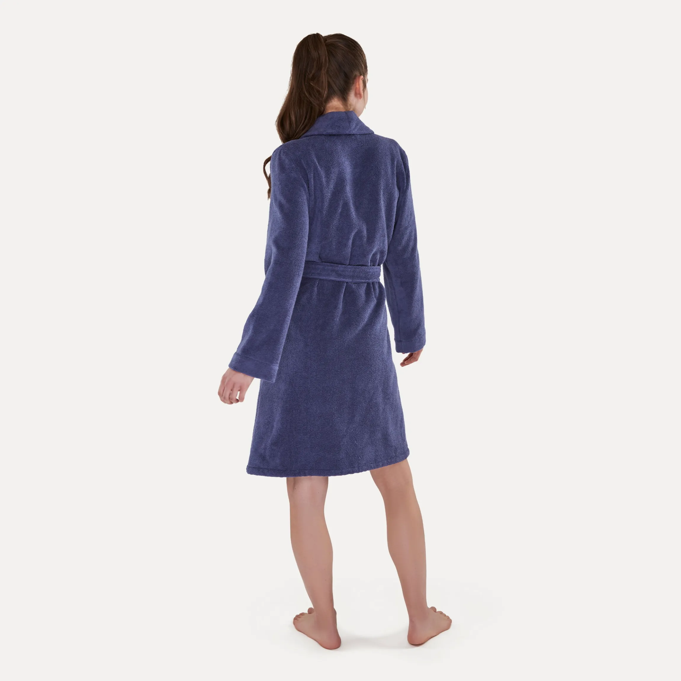 Homewear Schalkragenmantel lila(blueberry)