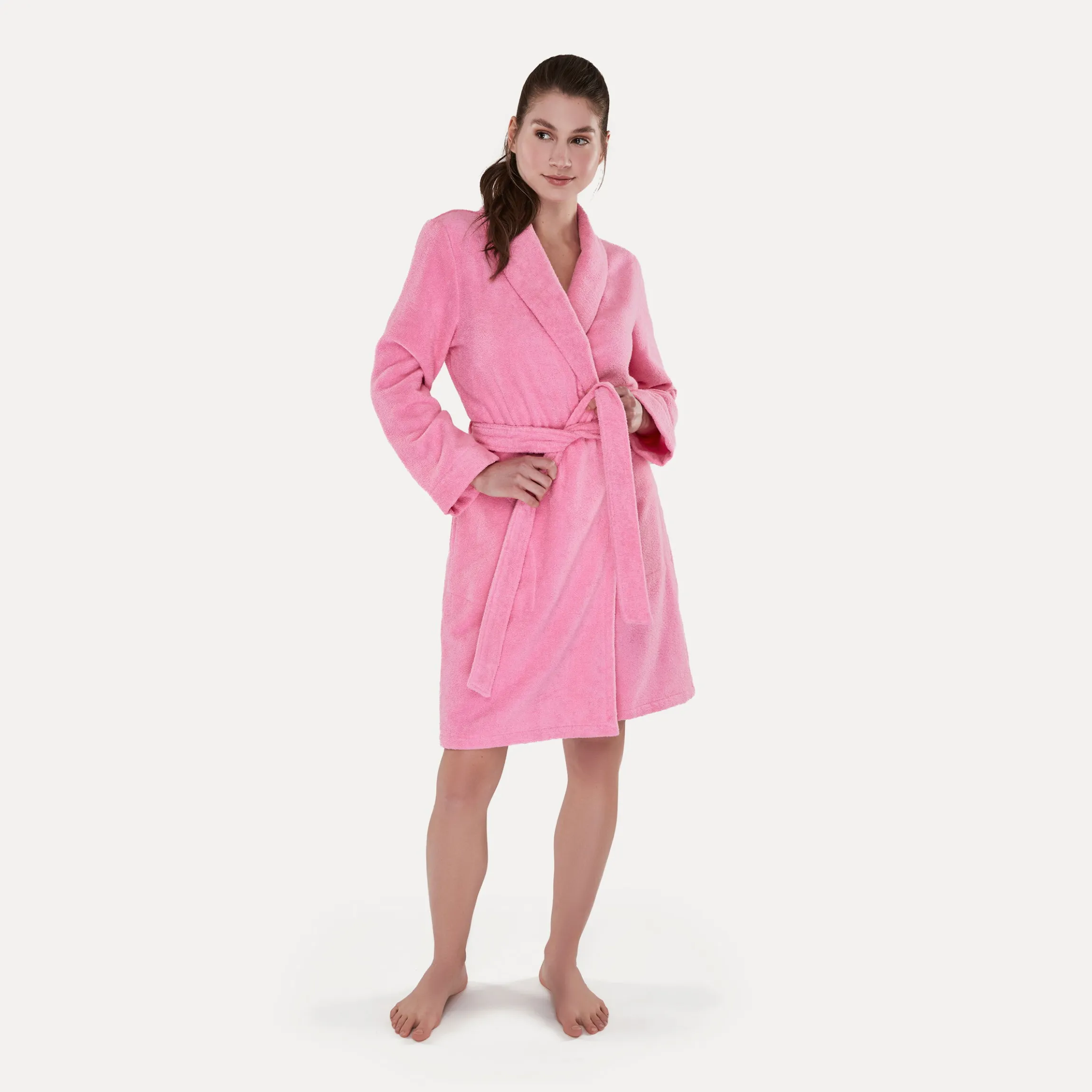 Homewear Schalkragenmantel pink(flamingo)