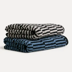 Illusions Handtuch 50X100 cm(cashmere/black)