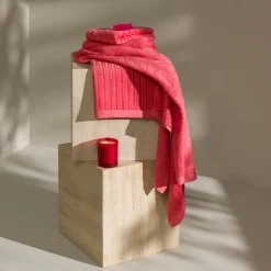 Monochrome Handtuch 50X100 cm(coral)