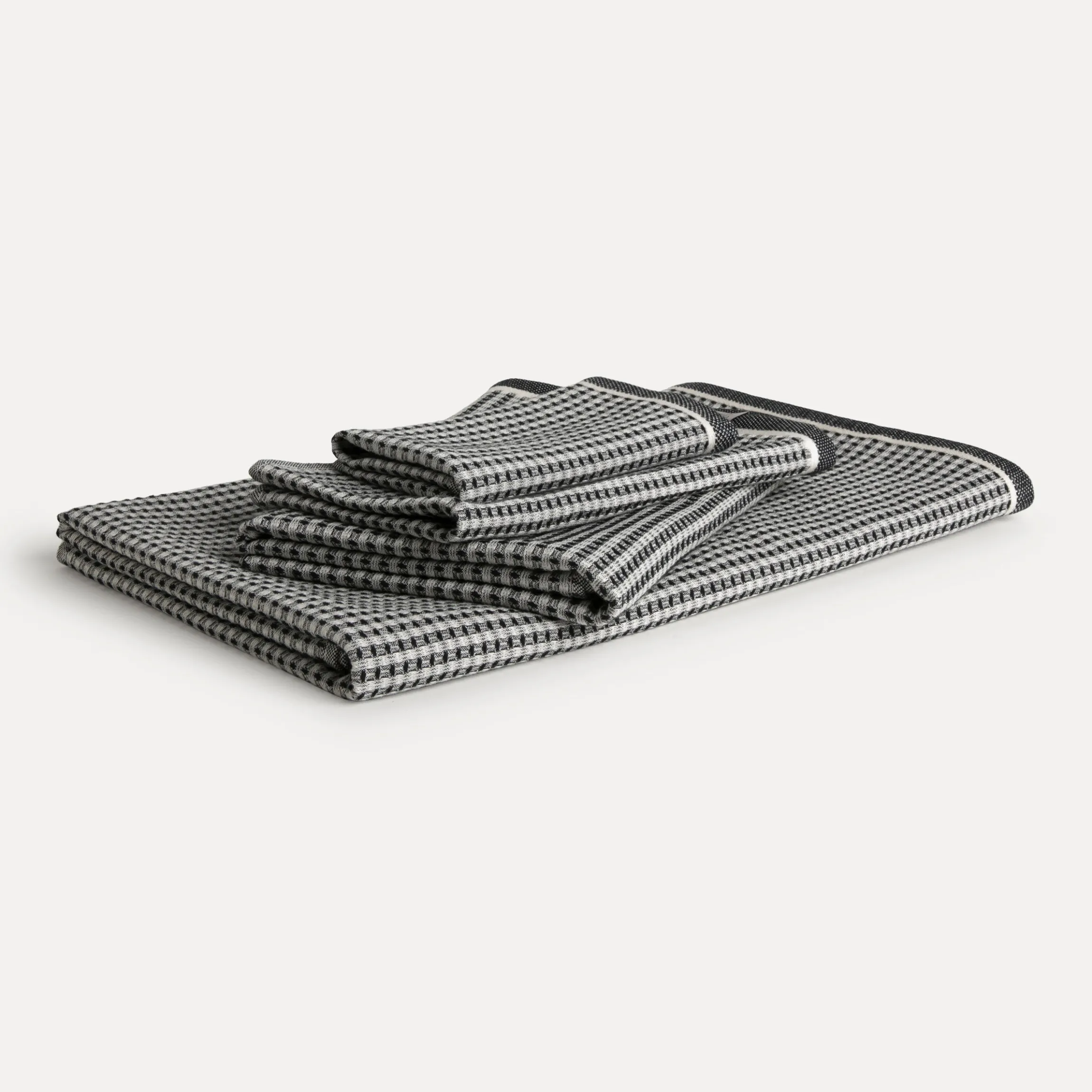 New Heritage Handtuch 45X90 cm(black/nature)