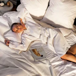 Noblesse Bettwäsche 200x200 cm + 2x80x80 cm(white/grey)