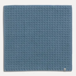 Piquée Badteppich 60X60 cm(steel blue)