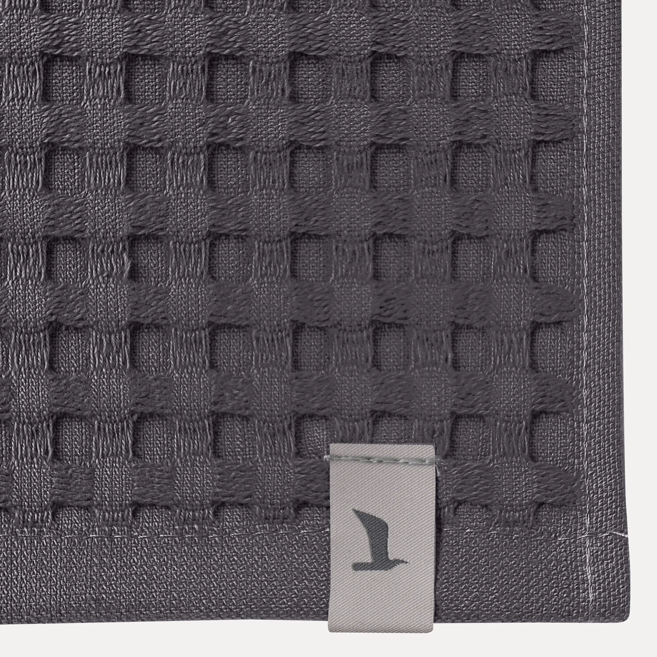 Piquée Seiftuch 30X30 cm(graphite)