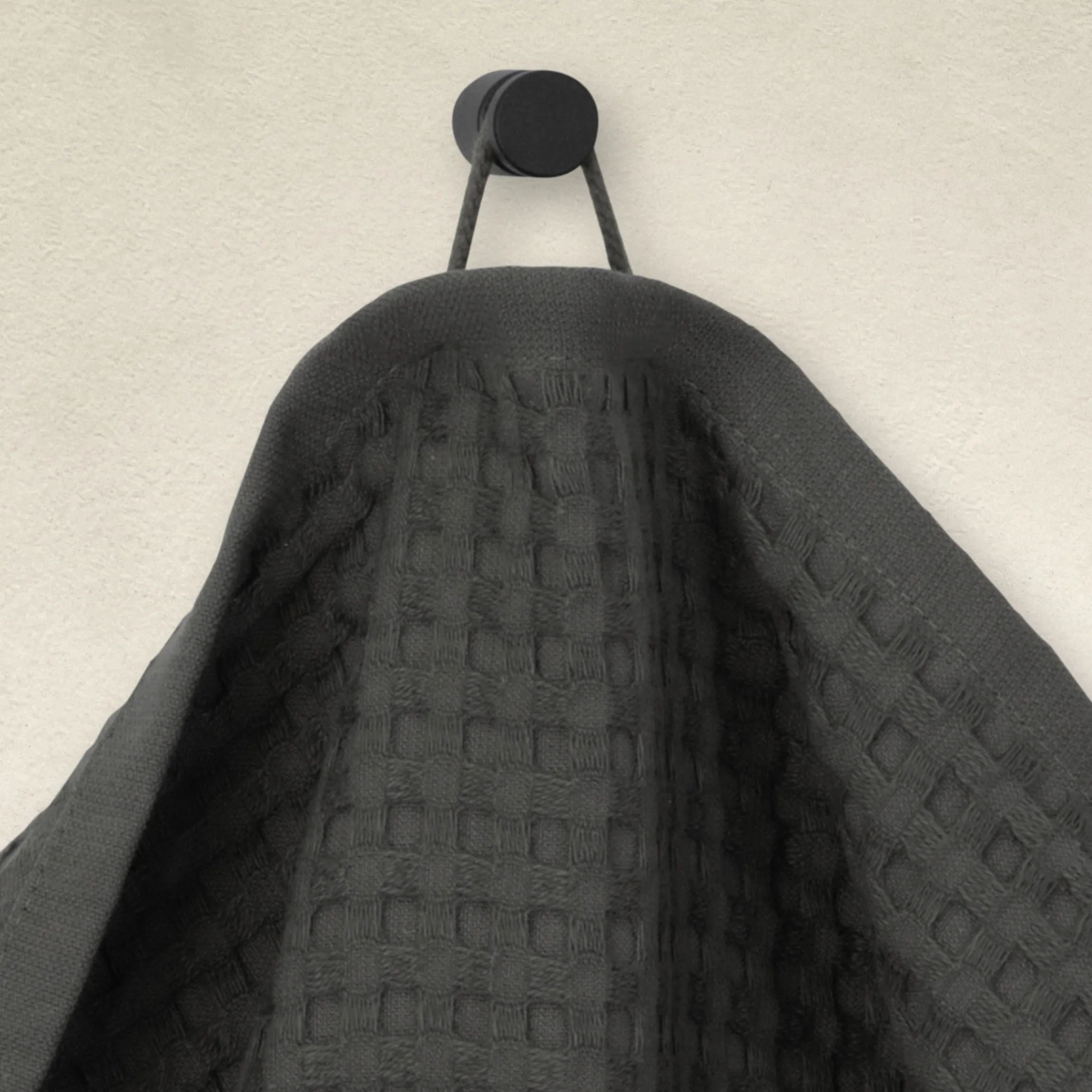 Piquée Seiftuch 30X30 cm(graphite)