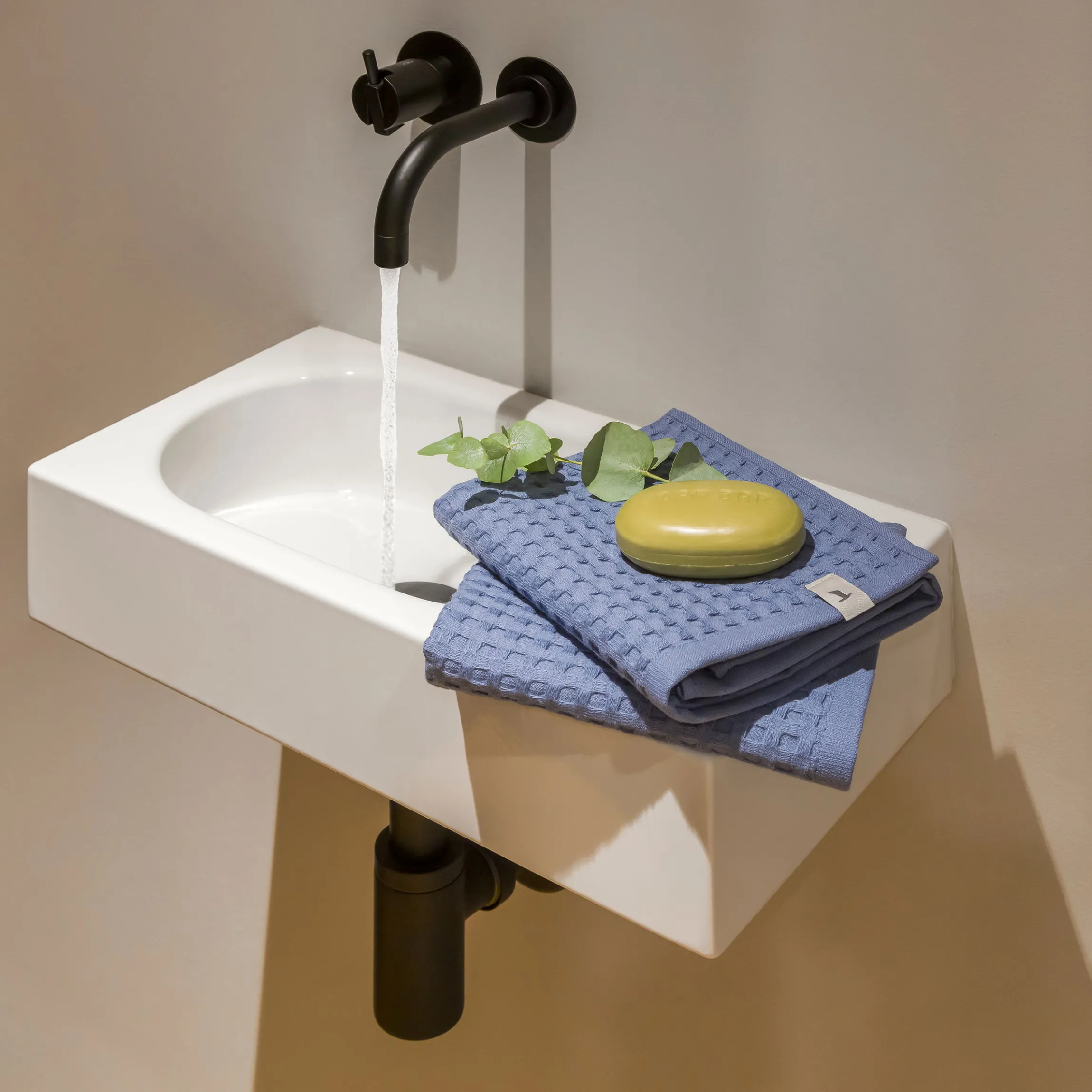 Piquée Seiftuch 30X30 cm(graphite)