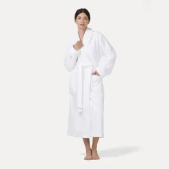 Pure Luxury Schalkragenmantel weiß(snow)