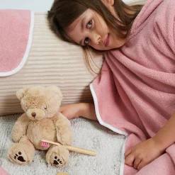 Soft Hug Poncho rosa(rosette)