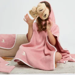 Soft Hug Poncho rosa(rosette)