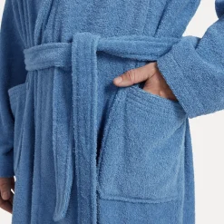 Superwuschel Bademantel mit Kapuze blau(cornflower)