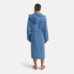 Superwuschel Bademantel mit Kapuze blau(cornflower)