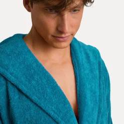 Superwuschel Bademantel mit Kapuze türkis(lagoon)