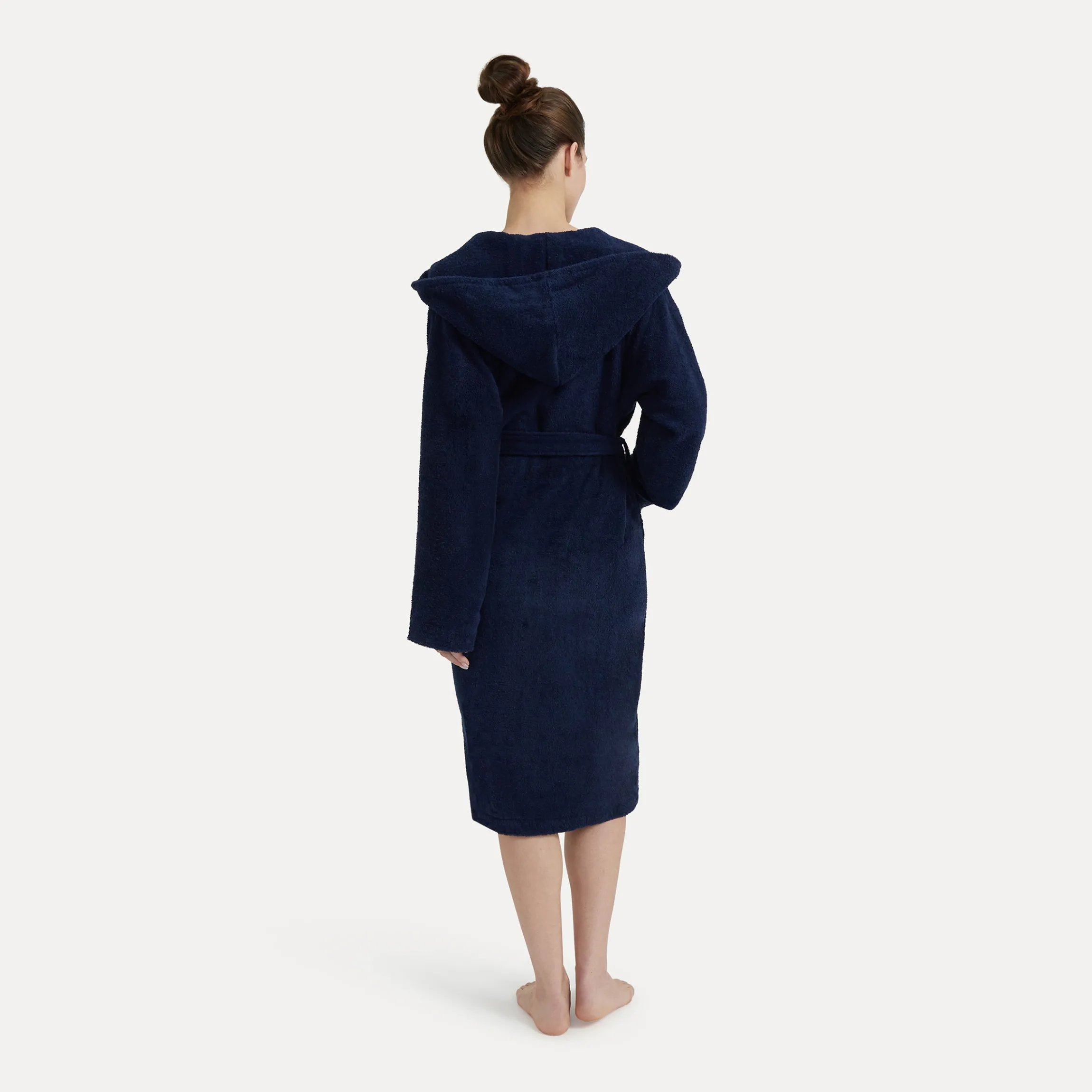 Superwuschel Bademantel mit Kapuze blau(deep sea)