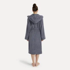 Superwuschel Bademantel mit Kapuze grau(stone)