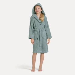 Superwuschel Bademantel mit Kapuze grün(tea)