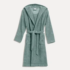 Superwuschel Bademantel mit Kapuze grün(tea)