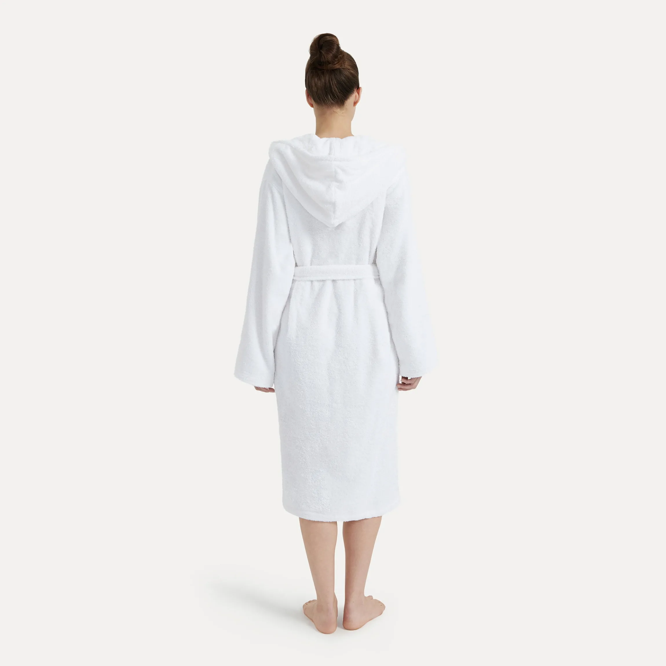 Superwuschel Bademantel mit Kapuze weiß(snow)