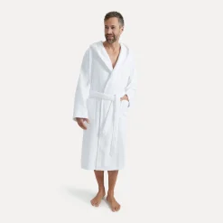 Superwuschel Bademantel mit Kapuze weiß(snow)