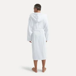 Superwuschel Bademantel mit Kapuze weiß(snow)