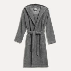 Superwuschel Bademantel mit Kapuze grau(stone)