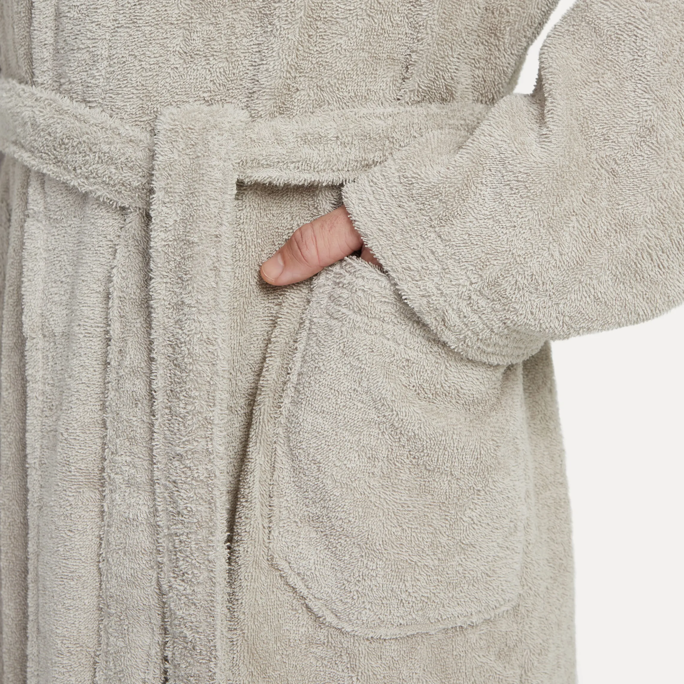 Superwuschel Bademantel mit Kapuze beige(cashmere)