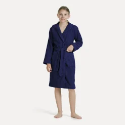 Superwuschel Bademantel mit Kapuze blau(deep sea)