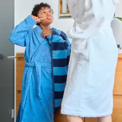 Superwuschel Handtuch 50X100 cm(deep sea/cornflower)