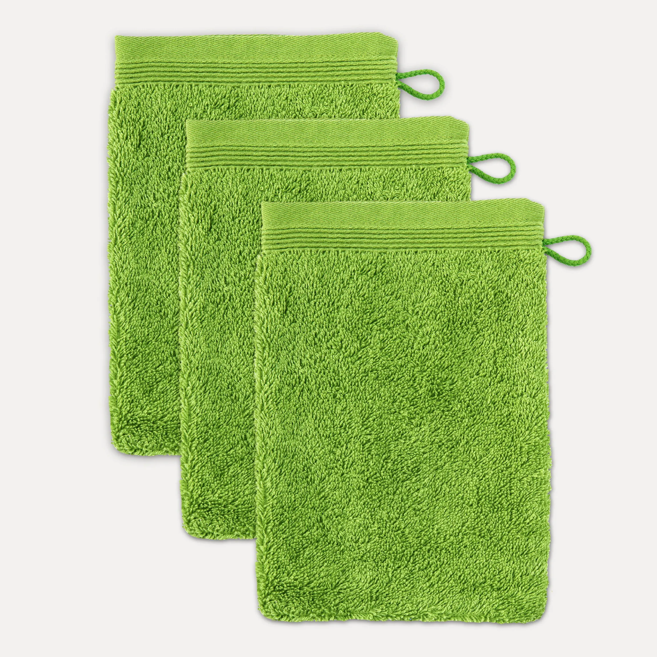 Superwuschel Waschhandschuhset 3-TLG(peridot)