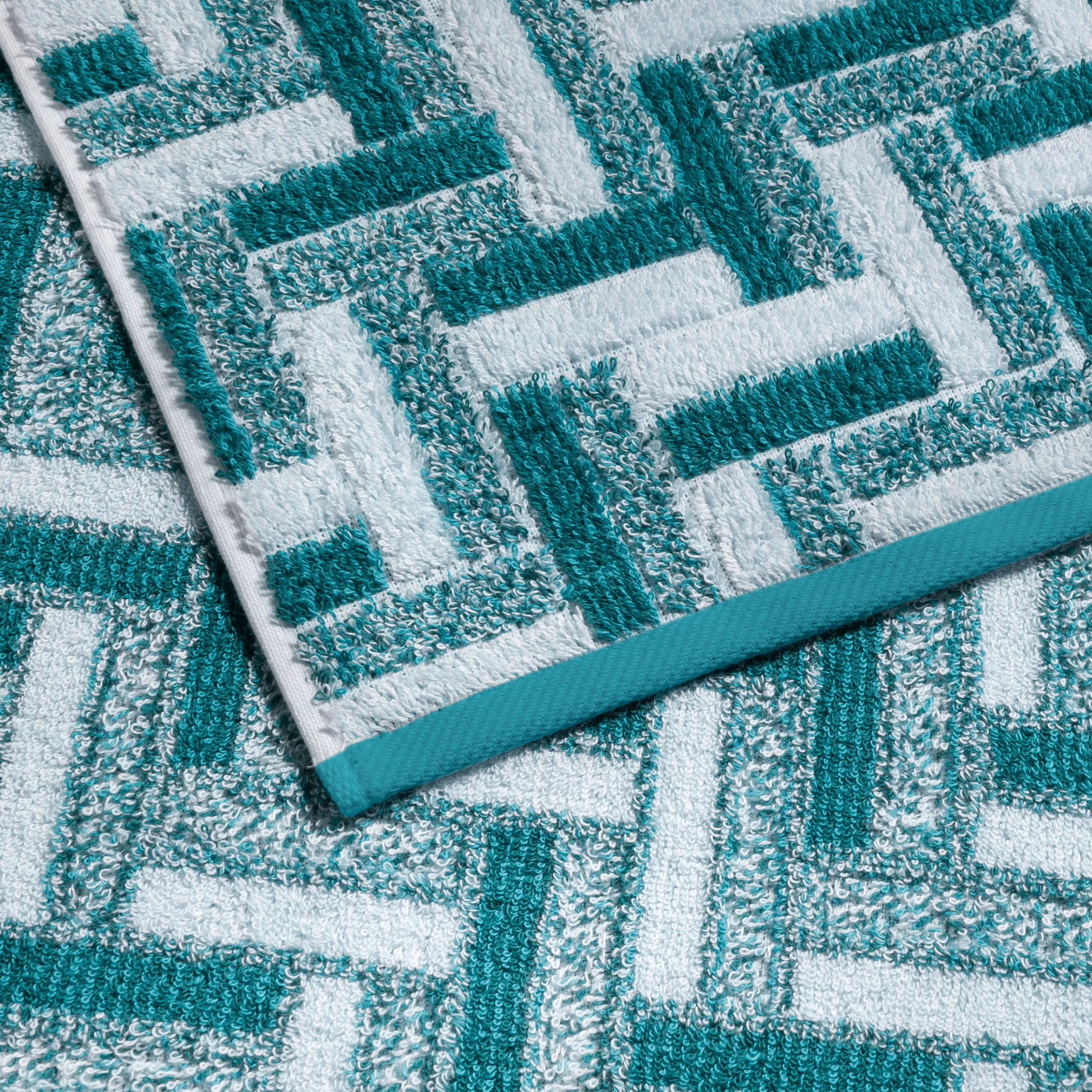 Tide Handtuch 50X100 cm(lagoon/aqua)