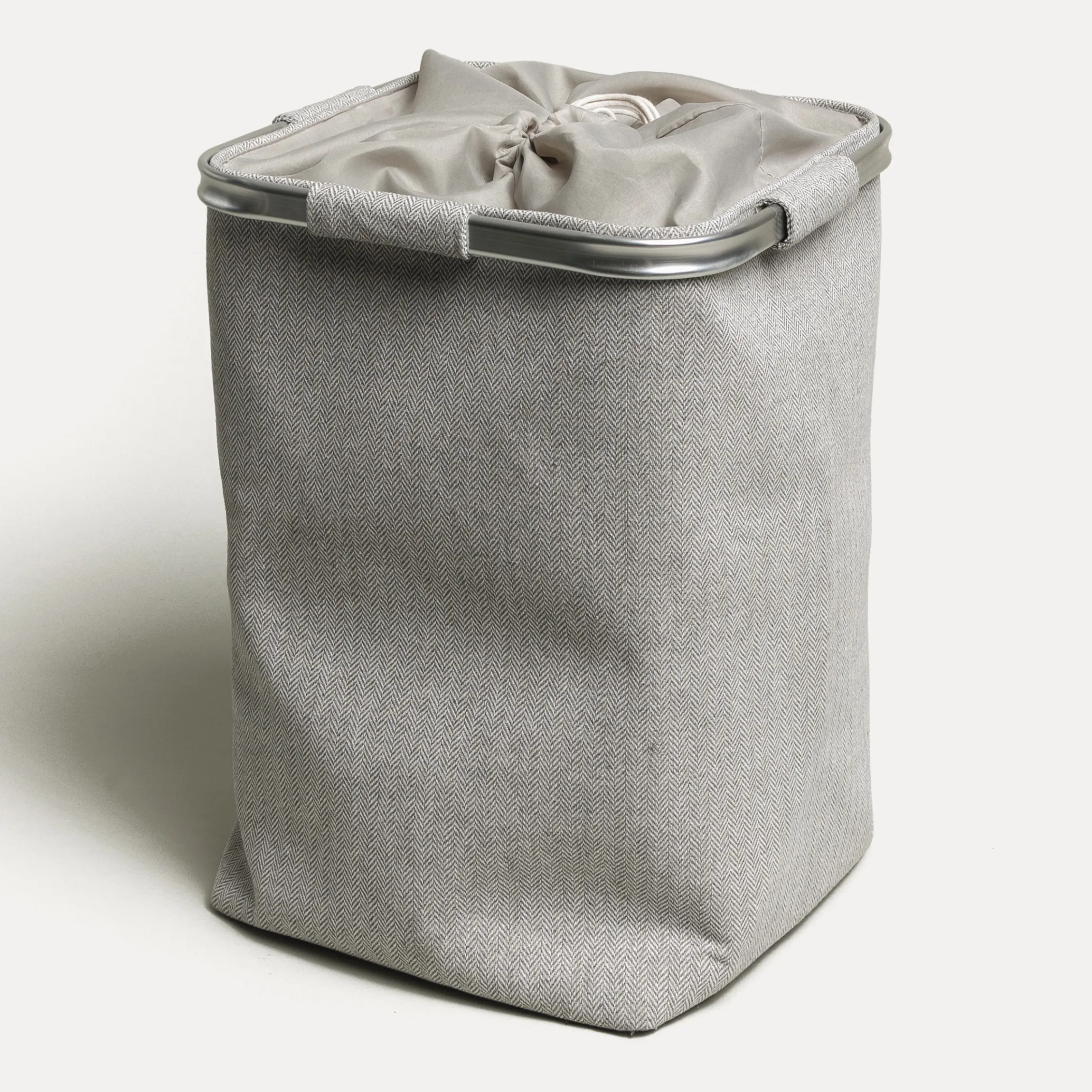 Tweed Wäschekorb(light grey)