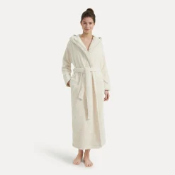 Wellness Bademantel mit Kapuze beige(nature)